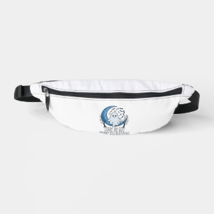 Is First Halloween Ghost Crescent Moon Bats_1 Fanny Pack