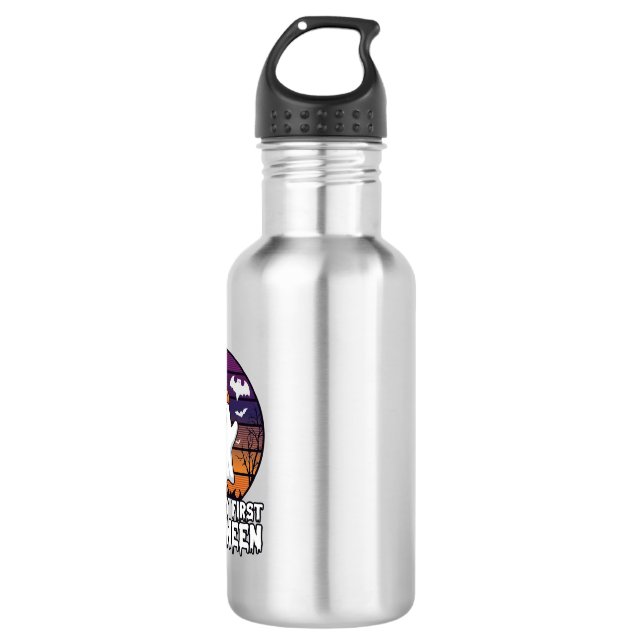 Is First Halloween Ghost Pumpkin Hat Bats_1 532 Ml Water Bottle (Front)