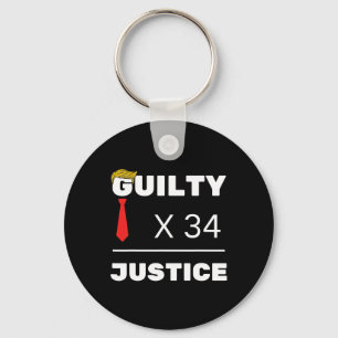 Is Guilty Trump 2024 Election American  Keychain