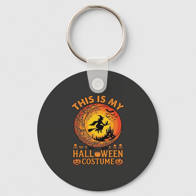Is Halloween Costume Witch Castle Cauldron Keychain (Front)