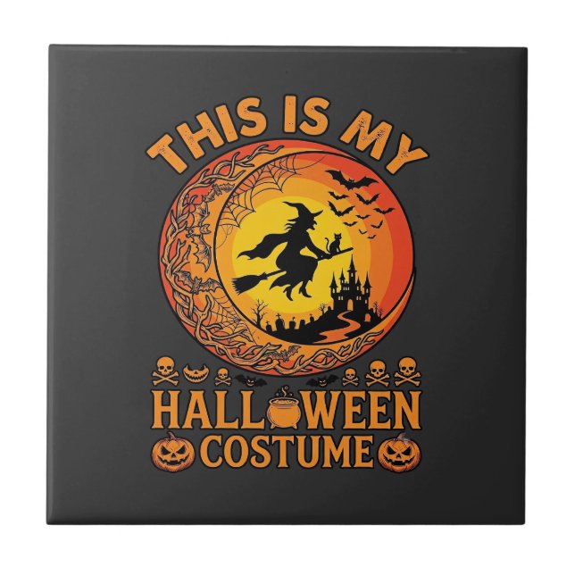 Is Halloween Costume Witch Castle Cauldron Tile (Front)