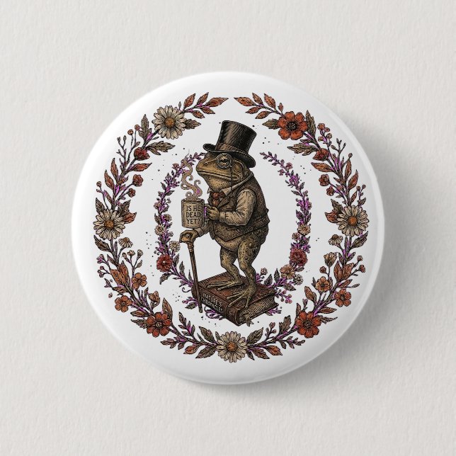Is He Dead Yet? 2 Inch Round Button (Front)