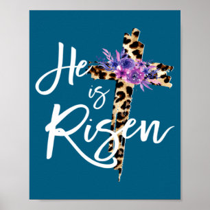Is He Risen Easter Day Jesus Poster