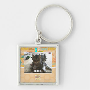 Is hug. He likes. Keychain