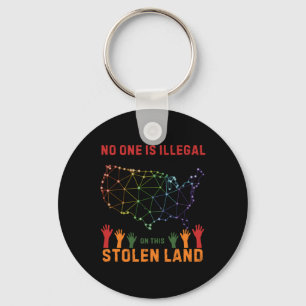 Is Illegal In This Stolen Land Sticker  Keychain
