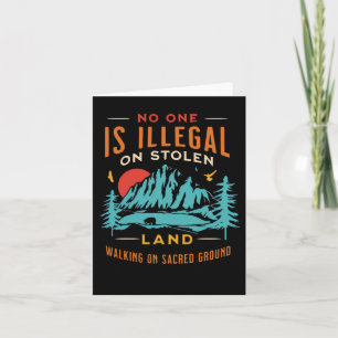 Is Illegal On Stolen Land Vintage Card