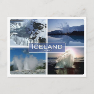 IS Island - Iceland - Postcard