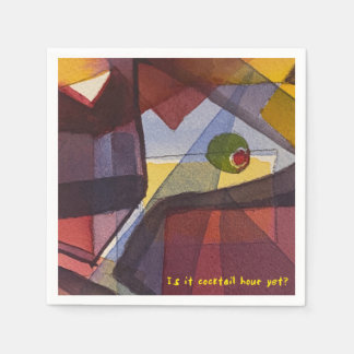 Is it Cocktail Hour Yet? Cocktail Napkin