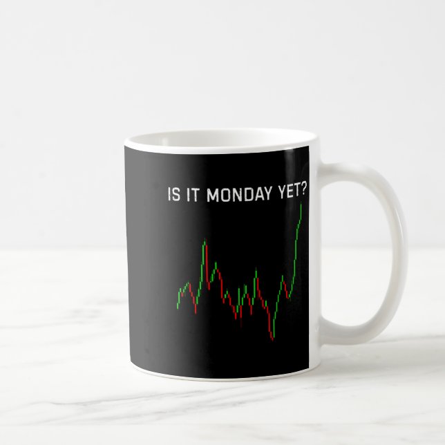 Is It Monday Ye Funny Stock Market Humor  Coffee Mug (Right)