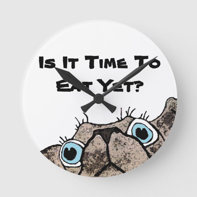 Is It Time To Eat Yet? Dog Clock (Front)