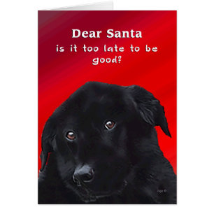Is it too late to be Good? Dear Santa Labrador Fun