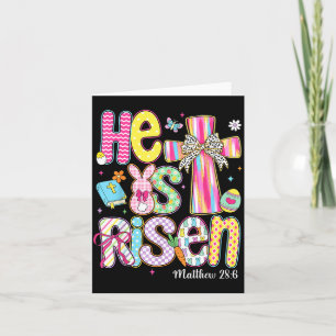 Is Kids He Risen Jesus Christian Happy Card