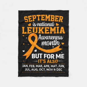 Is Leukaemia Awareness Month  Fleece Blanket