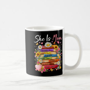 Is mom bible verses floral books christian coffee mug