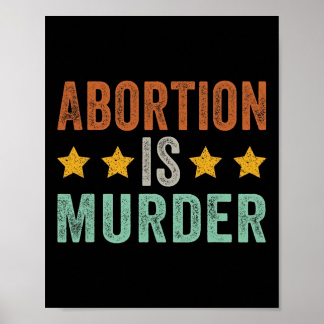 Is Murder - Feminist Pro Choice Retro Vintage  Poster (Front)