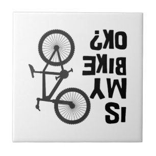 Is My Bike OK Funny Mountain Bike Tile