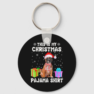 Is My Christmas French Bulldog Dog Pajama Puppy Lo Keychain