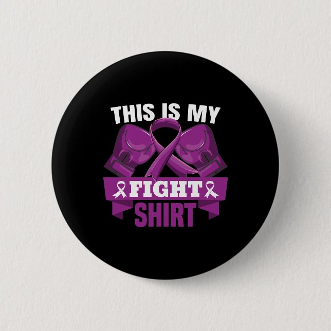 Is My Fight Fibromyalgia Fighter Support Strong  2 Inch Round Button (Front)