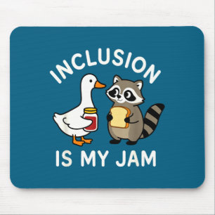 Is My Inclusion Jam Goose Raccoon Aac Mouse Pad