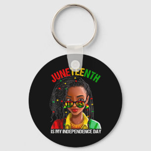 Is My Independence Day African Black Womens  Keychain