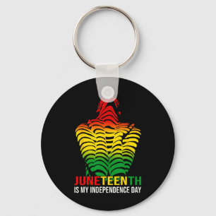 Is My Independence Day Afro American African 1865 Keychain