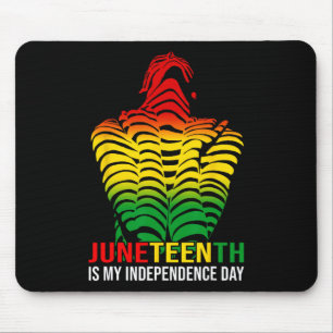 Is My Independence Day Afro American African 1865  Mouse Pad