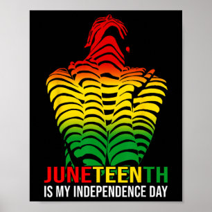 Is My Independence Day Afro American African 1865  Poster