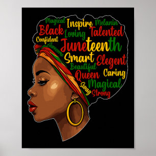Is My Independence Day Afro Melanin Black Queen  Poster
