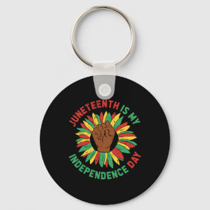 Is My Independence Day Black History Afro-centric Keychain