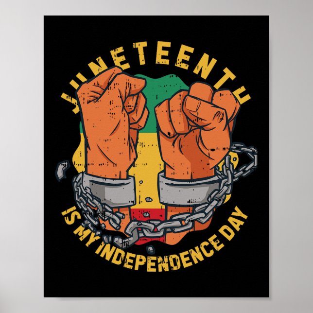 Is My Independence Day Black History Afro-centric  Poster (Front)