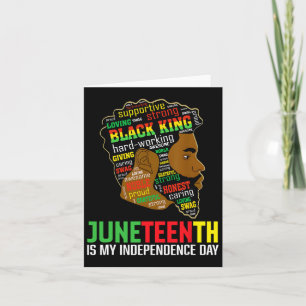 Is My Independence Day Black King Father's Day 1 Card