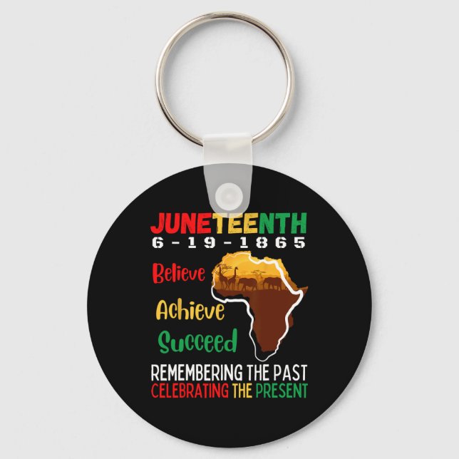 Is My Independence Day Black Pride Melanin 1865  Keychain (Front)