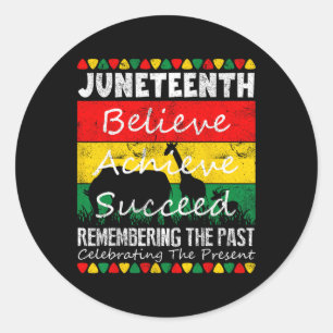 Is My Independence Day Black Pride Melanin Classic Round Sticker