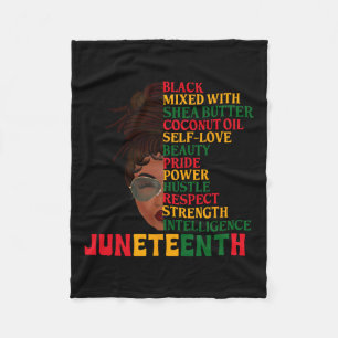 Is My Independence Day Black Women Black Pride 11  Fleece Blanket