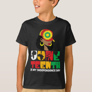 Is My Independence Day Black Women Hat Of Freedom T-Shirt