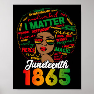 Is My Independence Day Celebrate Black Women Poster