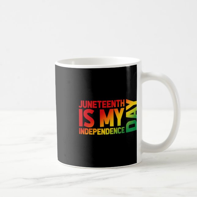 Is My Independence Day Gradient Graphic  Coffee Mug (Right)