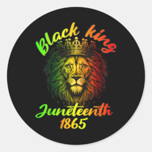 Is My Independence Day Lion Free Ish Since 1865  Classic Round Sticker