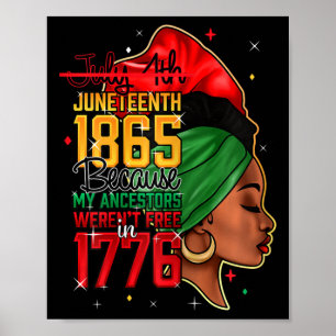 Is My Independence Day Shirt Women Black Pride Poster