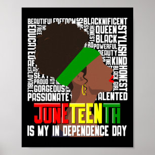 Is My Independence Happy Black Woman Day Poster