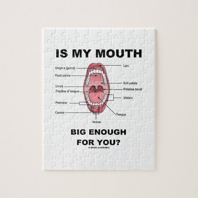 Is My Mouth Big Enough For You? (Anatomical Jigsaw Puzzle (Vertical)