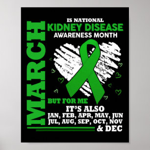 Is National Kidney Disease Awareness Month Gifts  Poster