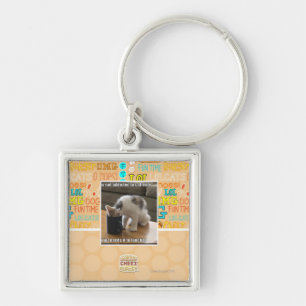 Is not addicted to caffeine keychain