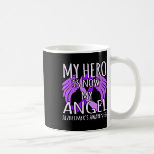 Is Now My Angel Alzheimerheimer's Awareness Purple Coffee Mug