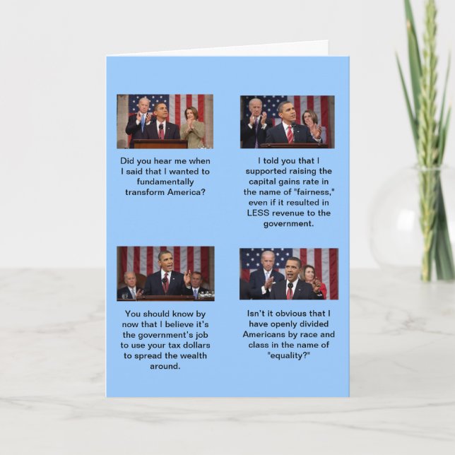 Is Obama a socialist?  Does 2 plus 2 equal 4? Card (Front)