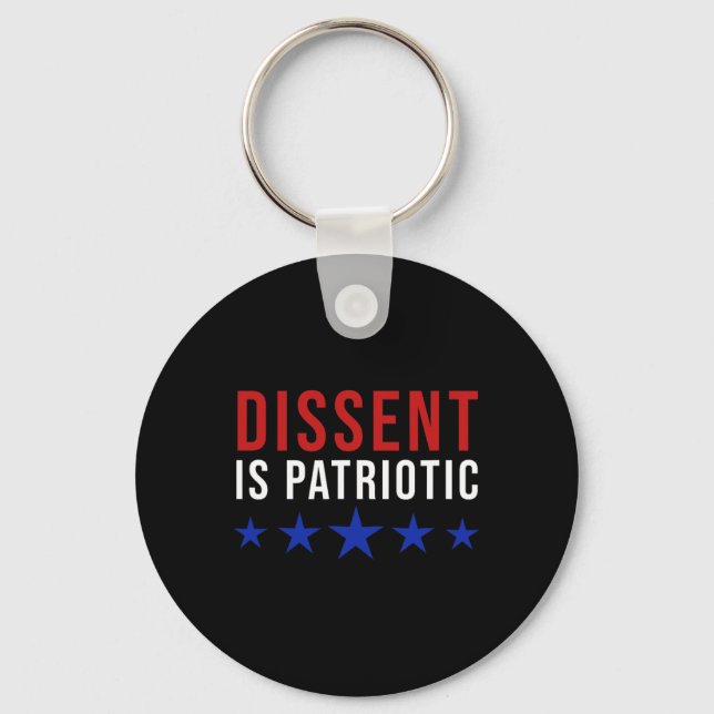 Is Patriotic - Feminist Activist Protest  Keychain (Front)