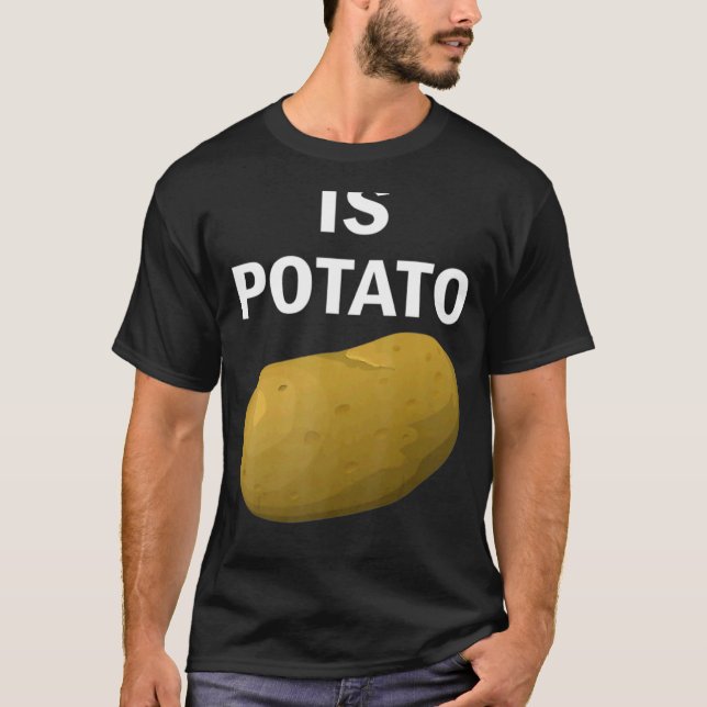 Is Potato In Television As Seen On Late Night 2 T-Shirt (Front)