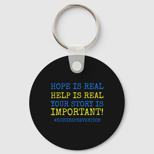 Is Real Suicide Prevention -  Keychain (Front)