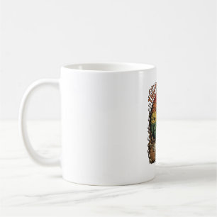 Is Scary Halloween Costume Witch Broom Cat Coffee Mug