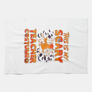 Is Scary Teacher Costume Halloween Witch Spider We Kitchen Towel